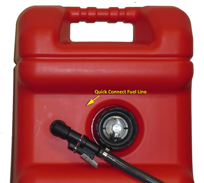 22 Litre Outboard Fuel Tank with Mercury Fuel Line + Gauge Boat